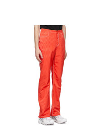 Marine Serre Red High Waisted Trousers