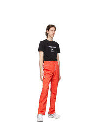 Marine Serre Red High Waisted Trousers