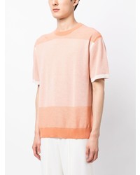 Paul Smith Knitted Panelled Cotton T Shirt