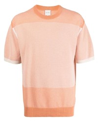 Paul Smith Knitted Panelled Cotton T Shirt