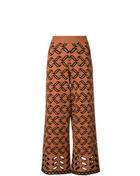 Orange Knit Culottes