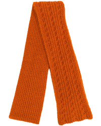 Orange Knit Scarf