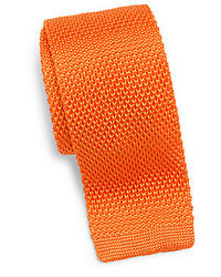 Orange Knit Tie