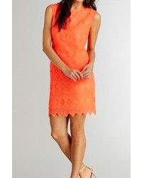 Donna Morgan Lace Orange Dress