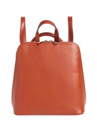 Street Level Structured Faux Leather Backpack