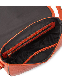 Neiman Marcus Austin Studded Saddle Bag Dark Orange
