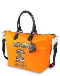 Moschino Nylon Logo Shopping Bag