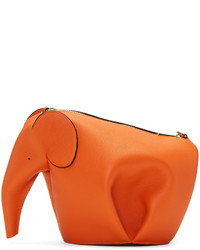 Loewe Orange Mini Elephant Bag