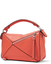 Loewe Puzzle Small Leather Shoulder Bag Orange