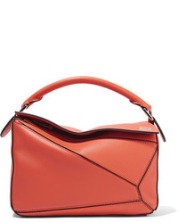 Loewe Puzzle Small Leather Shoulder Bag Orange