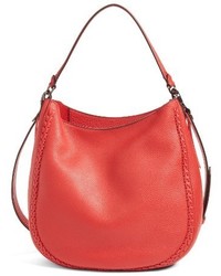 Rebecca Minkoff Unlined Convertible Whipstitch Hobo Pink