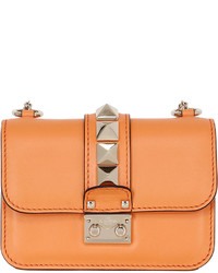 Valentino Mini Lock Nappa Leather Shoulder Bag
