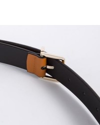 Paul Smith Burnt Orange Integrated Keeper Leather Suit Belt
