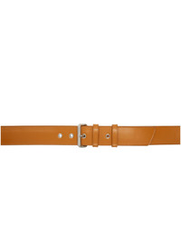 Dries Van Noten Orange Leather Belt