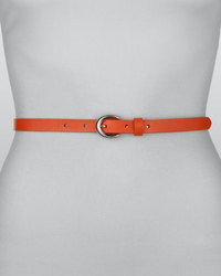 Rivette Smooth Leather Belt Orange