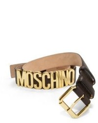 Moschino Side Logo Leather Belt