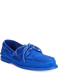 Tommy Hilfiger Suede Bowman Boat Shoes