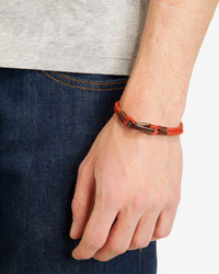 Ted Baker Trapezz Double Layer Woven Leather Bracelet