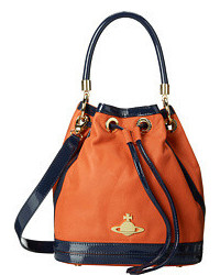 Vivienne Westwood Victoria Bucket Bag Top Zip Handbags