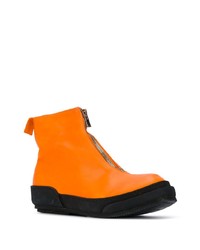 Guidi Color Block Front Zip Boots