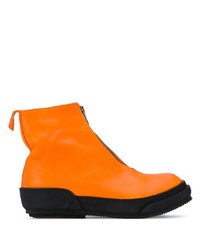 Guidi Color Block Front Zip Boots