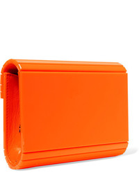 Jimmy Choo Candy Neon Acrylic Clutch Bright Orange