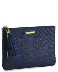 Gigi New York All In One Python Embossed Pouch