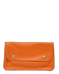 Carnet de Mode Leather Purse Orange