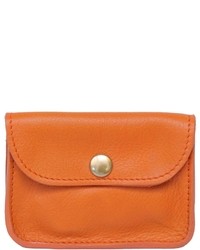 Carnet de Mode Small Leather Purse Orange