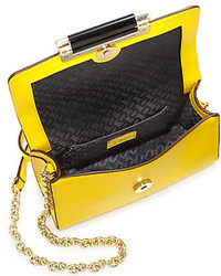 Diane von Furstenberg 440 Micro Mini Crocodile Embossed Shoulder Bag