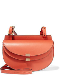 Chloé Georgia Leather Shoulder Bag Orange
