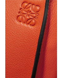 Loewe Hammock Small Textured Leather Shoulder Bag Orange