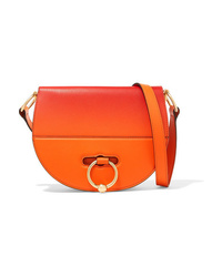 JW Anderson Latch Dgrad Smooth And Textured Leather Shoulder Bag