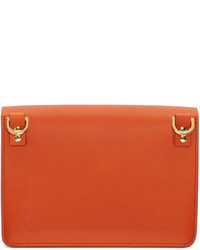 Sophie Hulme Orange Mini Milner Crossbody Bag