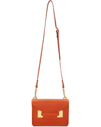 Sophie Hulme Orange Mini Milner Crossbody Bag