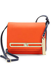 Vince Camuto Two Tone Leather Crossbody Bag