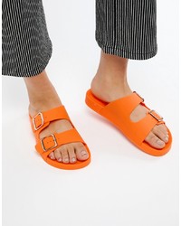 ASOS DESIGN Flax Jelly Flat Sandals