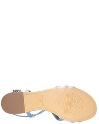 Miista Jo Strappy Patent Leather Flat Sandal