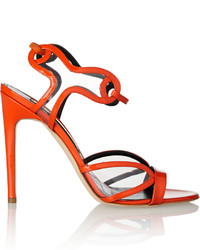 Rupert Sanderson Bougie Patent Leather And Pvc Sandals