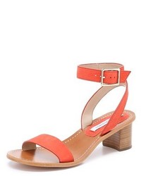 Diane von Furstenberg Cami Block Heel Sandals
