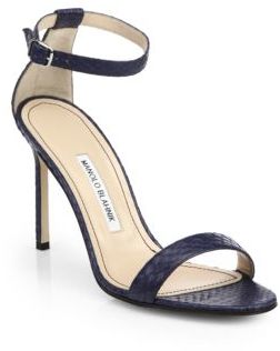 Manolo blahnik best sale snakeskin sandals