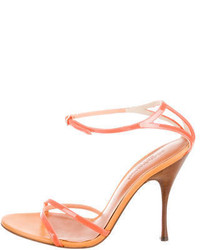 Dolce & Gabbana Neon Patent Leather Sandals