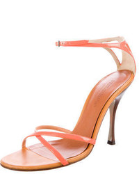 Dolce & Gabbana Patent Leather Ankle Strap Sandals