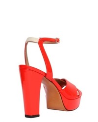 Sonia Rykiel 120mm Crossover Patent Leather Sandals