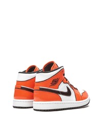 Jordan Air 1 Mid Se Turf Orange Sneakers