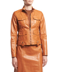 Bottega Veneta Calf Leather Safari Jacket