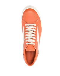 Rick Owens Low Top Leather Sneakers