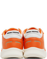 Heron Preston Orange White Low Key Sneakers