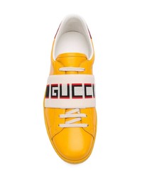 Gucci Stripe Leather Sneakers