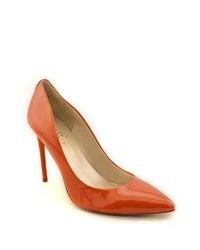 Ivanka Trump Kayden Orange Leather Pumps Heels Shoes
